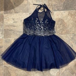 Navy homecoming dress